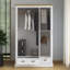 Sufy Annakay 3 Door 2 Drawer Wardrobe with Mirror-298203722