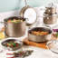 Anolon Ascend Hard Anodized Nonstick Cookware Pots and Pans Set, Induction Compatible - 10 Piece