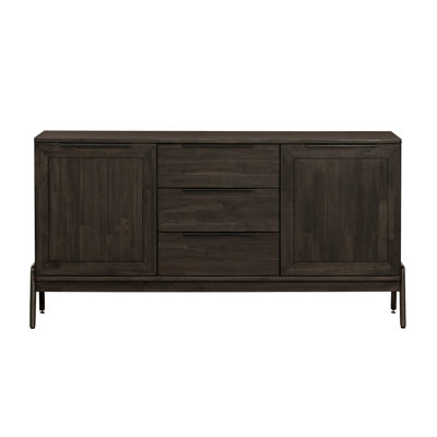 Vanfleet 63" 3-Drawer Acacia Wood Sideboard