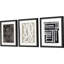 «Naive Lines IV» par Gunnarsdottir - Ensemble de 3 reproductions de cadres photo