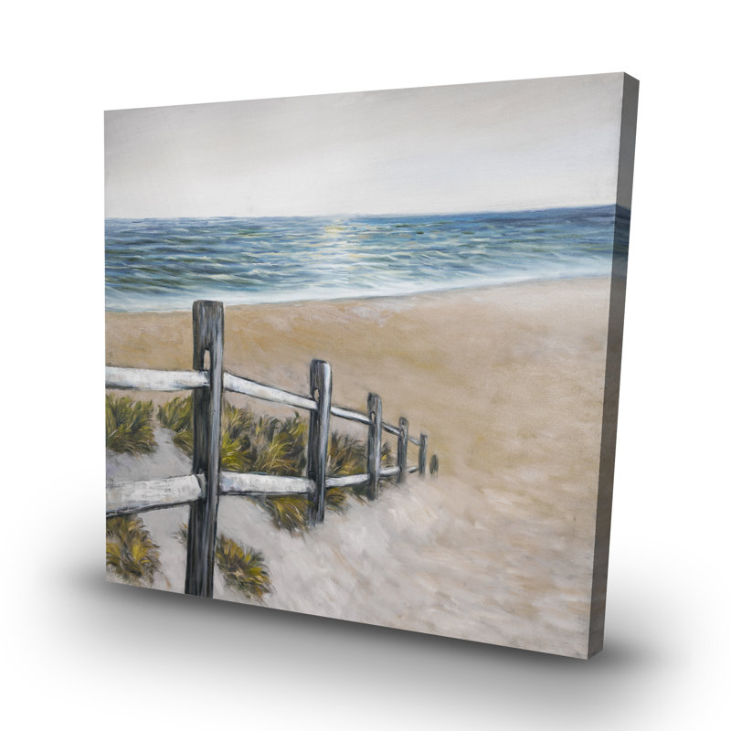 Soft seaside - 32"x32" art on canvas