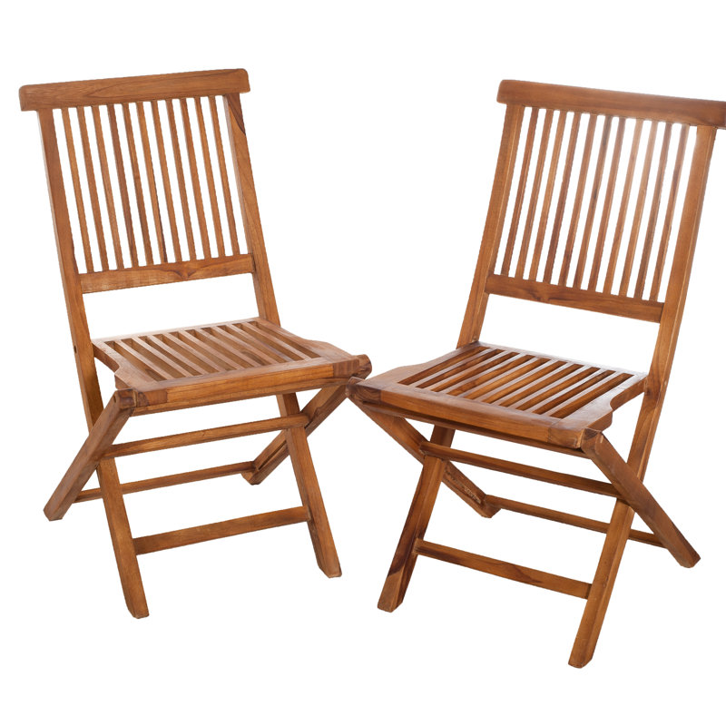 Woehler Folding Patio Dining Side Chair
