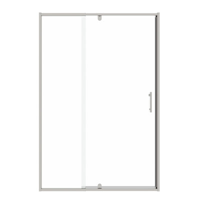 Pivot Swing Shower Door, 1/4" Tempered Glass, 50 - 54" Width X 71" Height, Finish, Easy Installation, Left & Right Universal, Leak Glass W H, Decoration, Quick Install Option, Adaptable, Build