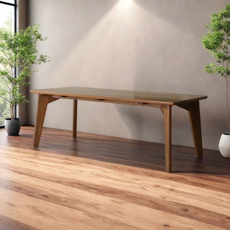 Solid wood dining table