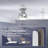 30 inch Low Profile Ceiling Fan with Light and Remote Control-414123881