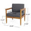 Fauteuil club Fashion, chaise de salle à manger
