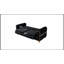 Causeuse convertible en tissu de velours Melody
