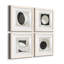 Moderniste Neutre I - ensemble de 4 impressions sur toile encadrées-1470689797-1470689803