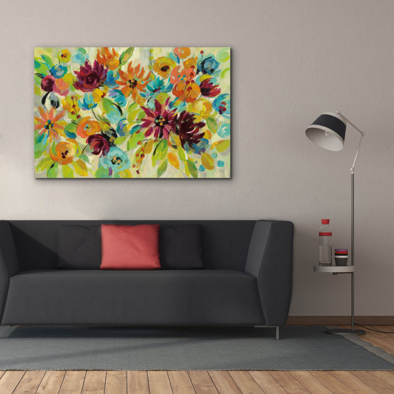 «Epic Graffiti» Autumn Joy »par Silvia Vassileva, art mural sur toile, 60 po x 40 po