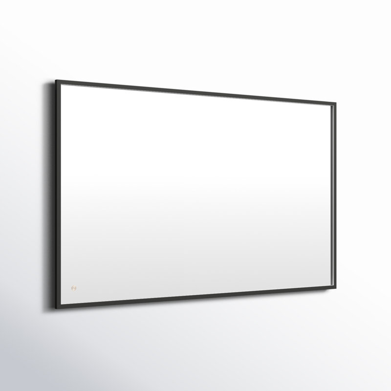 Miroir Piche, 36 po x 60 po, Noir