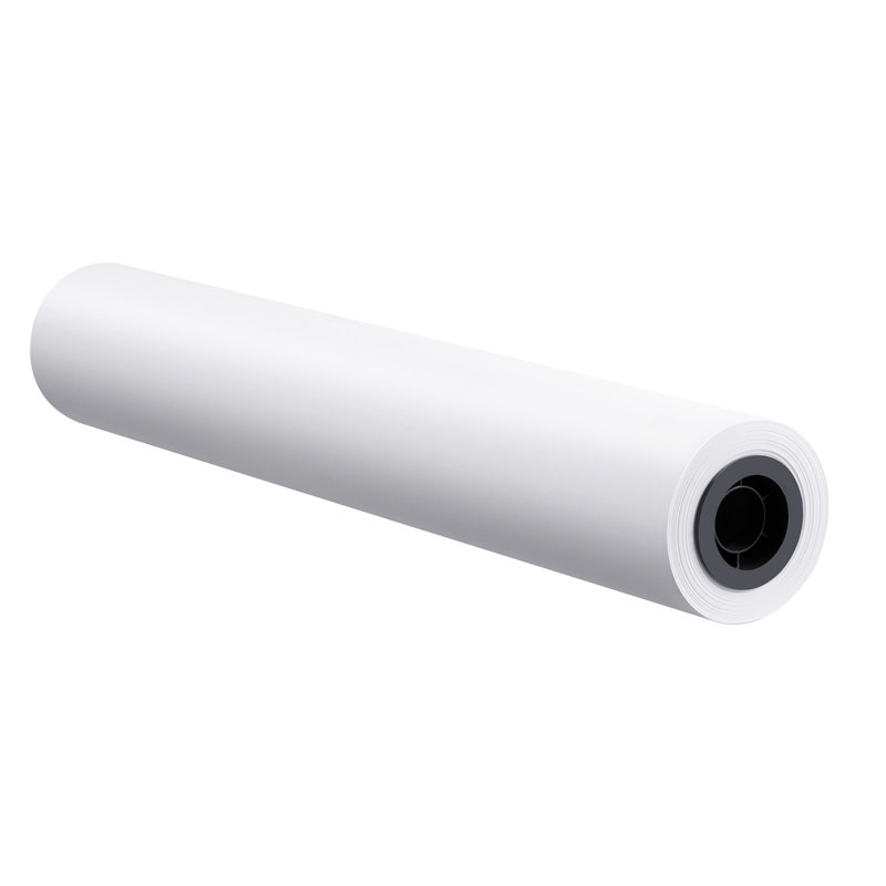 Papier grand format, rouleau de traceur de 24 po x 150 pi, rouleaux de papier CAD avec noyau de 2 po, rouleaux de papier bond de 20 lb, idéal pour les dessins CAO, les plans d'ingénierie, les cartes SIG et les conceptions architecturales