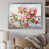 Impression argent sur toile encadrée