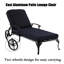 Chaise longue inclinable longue 49,21 po avec coussins-512616162