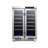EdgeStar 24 Inch Wide 36 Bottle Built-In Wine Cooler with Dual Cooling Zones and French Doors