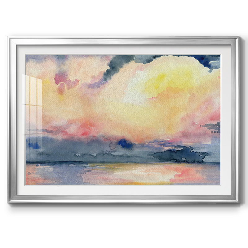 Prism Seascape III, reproduction d'art encadrée, Argent, H 30 po x l 44 po x P 1,5 po