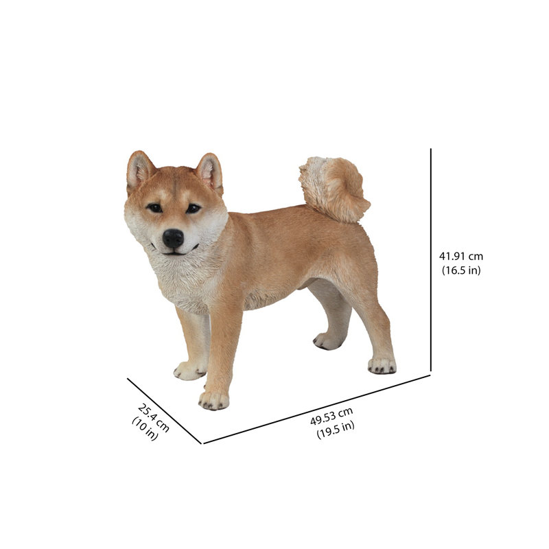 Figurine pour chien shiba shiba debout