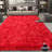 9x12 ft Red Shag Area Rugs for Living Room, Non-Slip Indoor Modern Plush Shag Carpets-552286410
