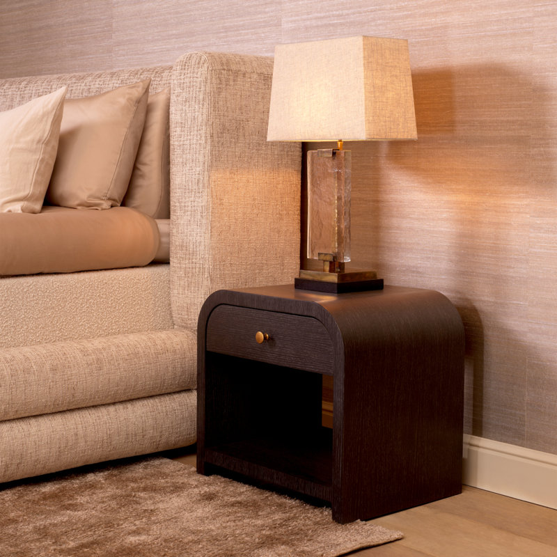 Nightstand Rhodes Oak Veneer, Washed Oak