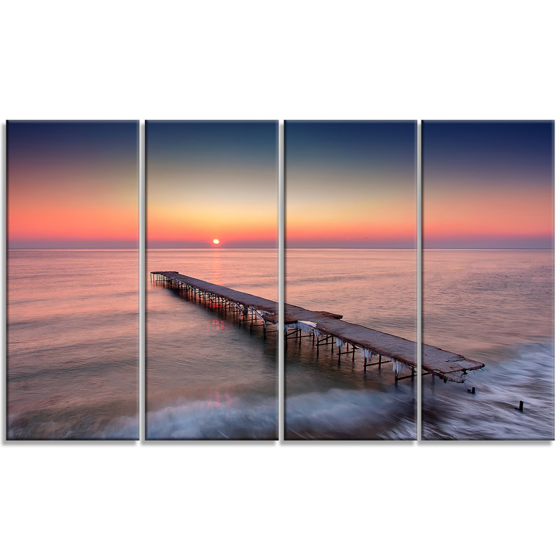 «Long Exposure Sea and Shore», impression sur plusieurs toiles tendues