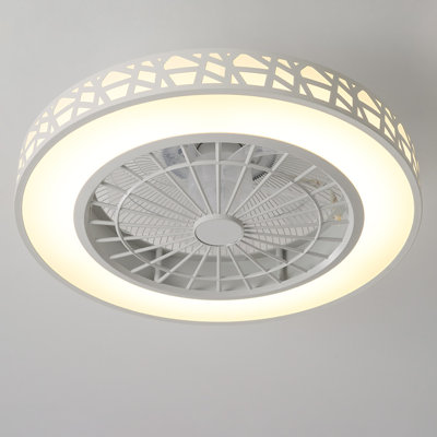 Bujor Ceiling Fan with LED Lights and with Light Kit