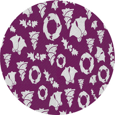 Mauve/blanc Tapis décoratif