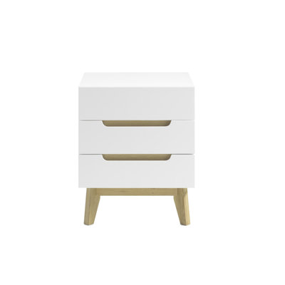 48 cm W Solid Wood Bedside Table