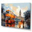 «Red Beige City London Popart I» sur toile-1827745881-1828540379