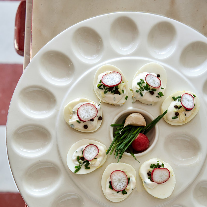 Costa Nova Cook & Host Egg Platter, White