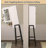 Over The Toilet Storage Cabinet With Tempered Glass Doors & Metal Stand-1204545078