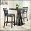 Tabouret de bar cappuccino et noir (ensemble de 2)