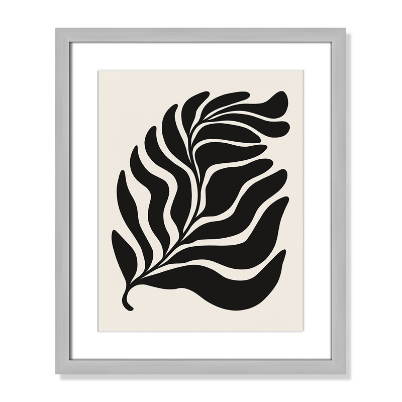 «Flow of Nature Print» par Royle, Argent mat, L 16 po x H 19 po, Imprimé mat