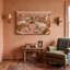 Tableau sur toile représentant un portrait sur un toit, estampe historique de style pictural pour salon, bureau ou chambre d'étudiant.-1078405758