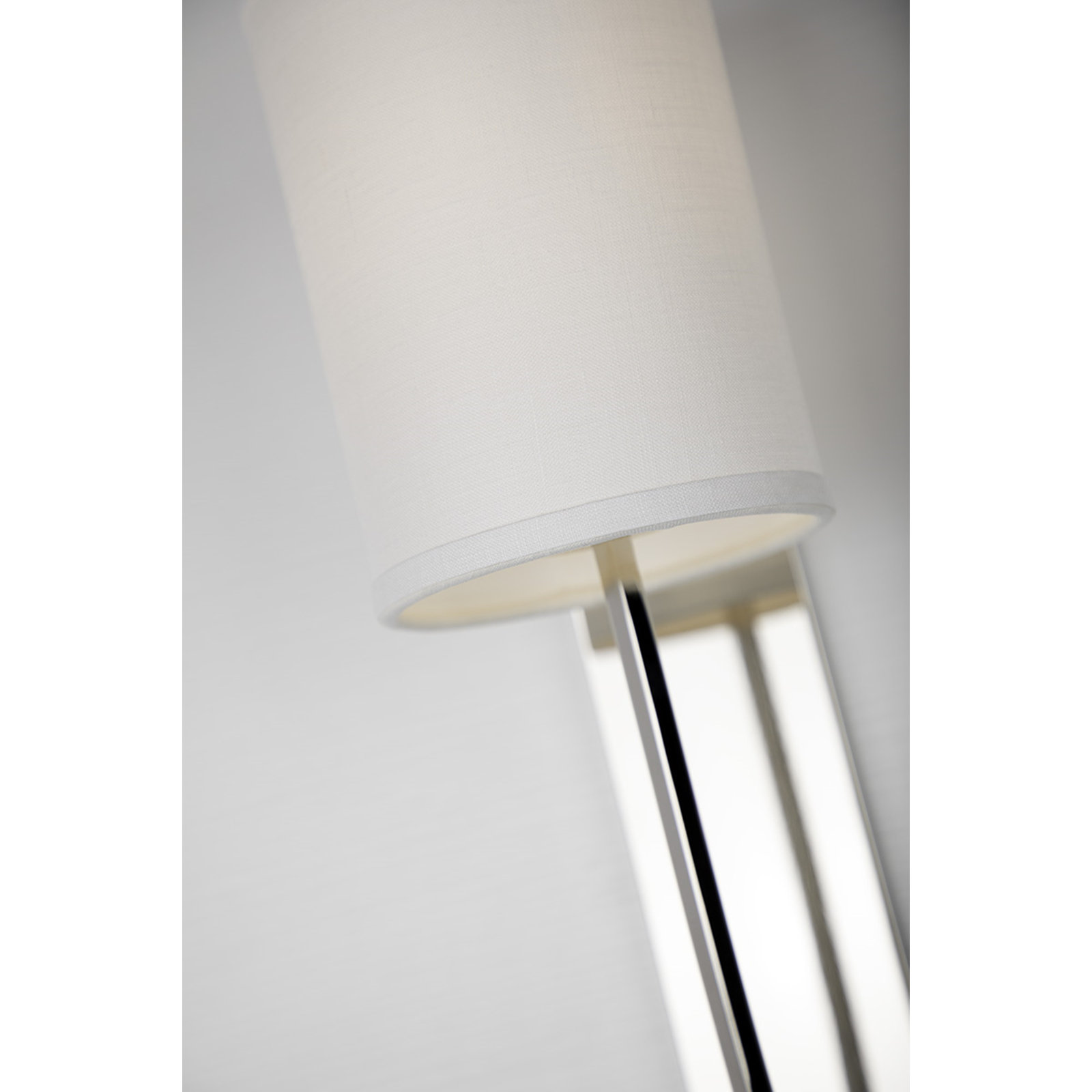 Ansted Single Light Dimmable Armed Sconce, Polished Nickel