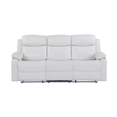 Canapé inclinable blanc avec lumières DEL Blanche