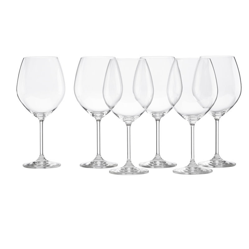 Tuscany Classics Clear European Crystal Red Wine Glass Set of 6
