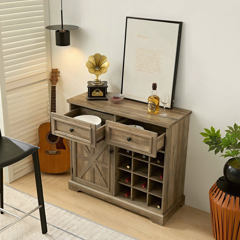 Armoire à vin avec 2 tiroirs Farmhouse
