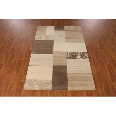 Contemporary Modern Indian Area Rug