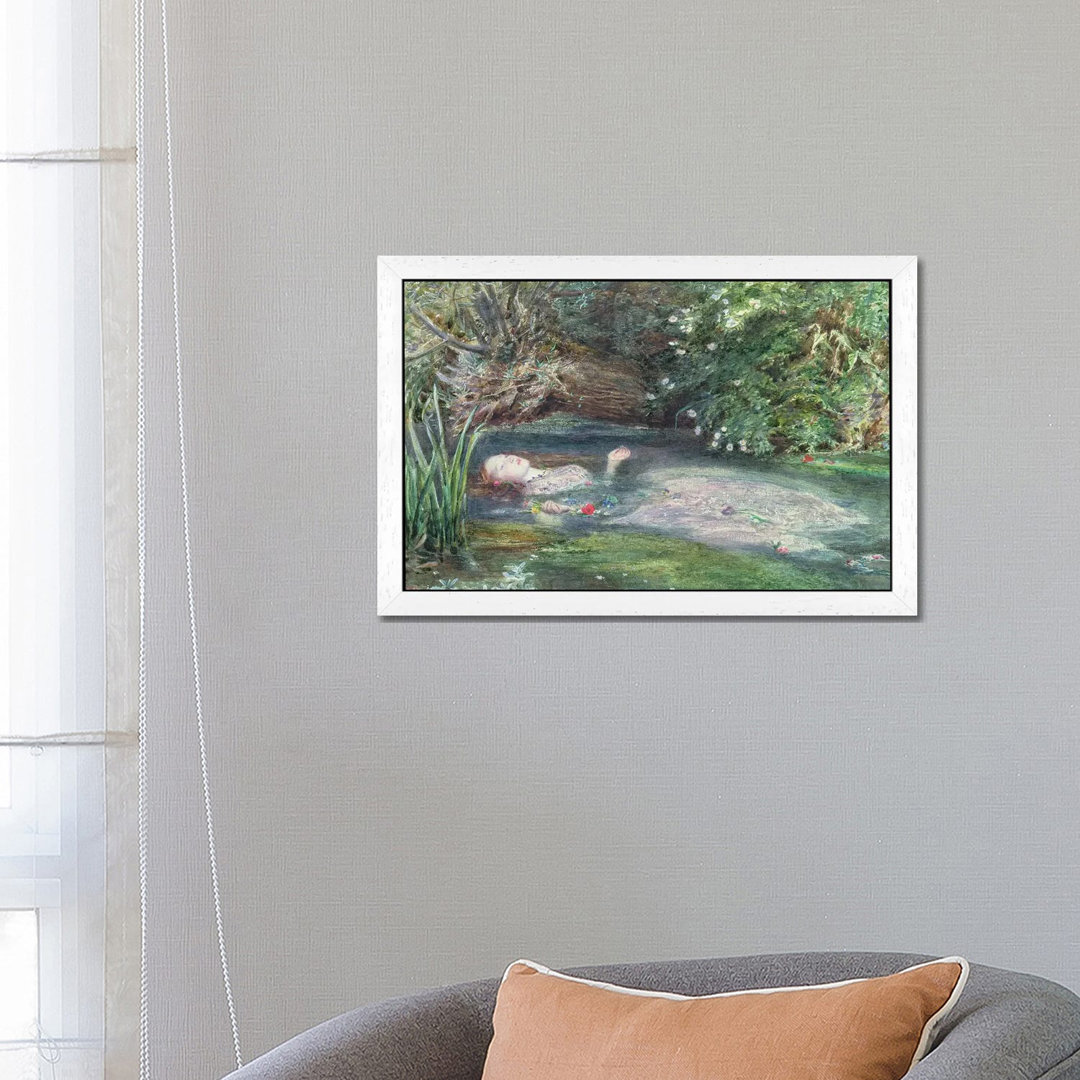 Ophelia by Sir John Everett Millais - Floater Frame Painting on Canvas