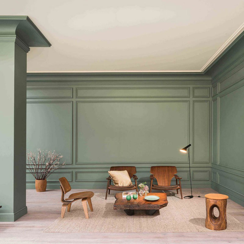 9-7/8 in x 7-1/2 in x 78-3/4 in Primed White Plain Polyurethane Crown Moulding