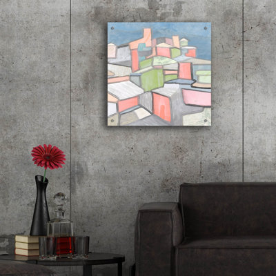 «Historic Puglia Italy» par Coco Good, art mural en verre acrylique, 24 po x 24 po