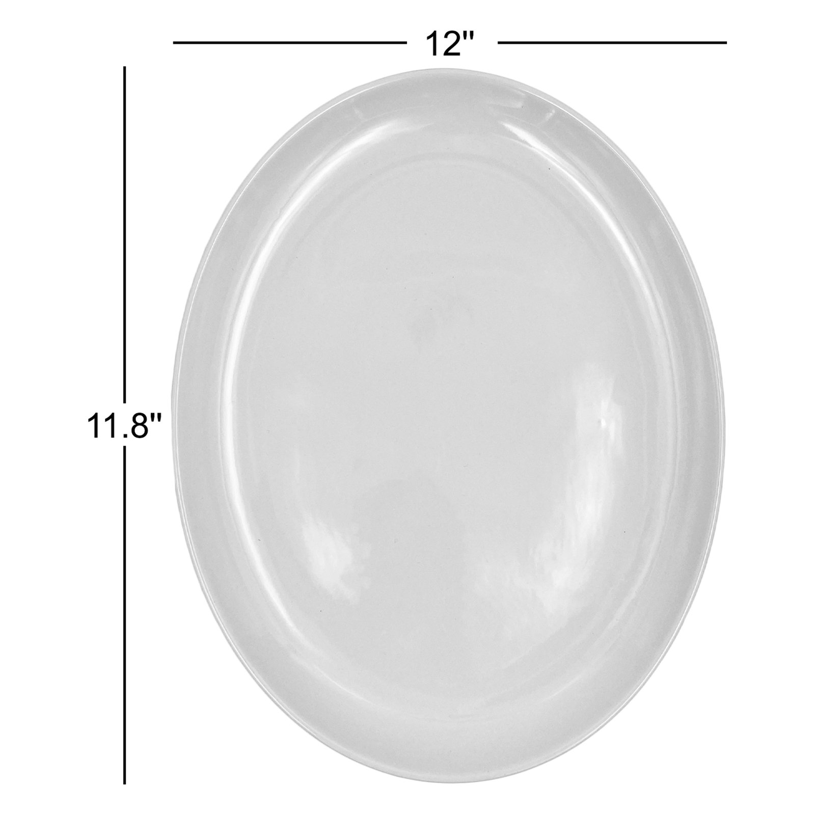 Shell Bisque Porcelain Platter, Indigo, Large