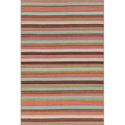 Tapis rayé à motif tissé lavable à la machine