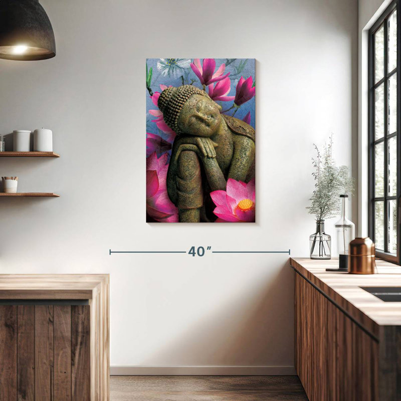Adella Contemplating Buddha, 36" H x 24" W