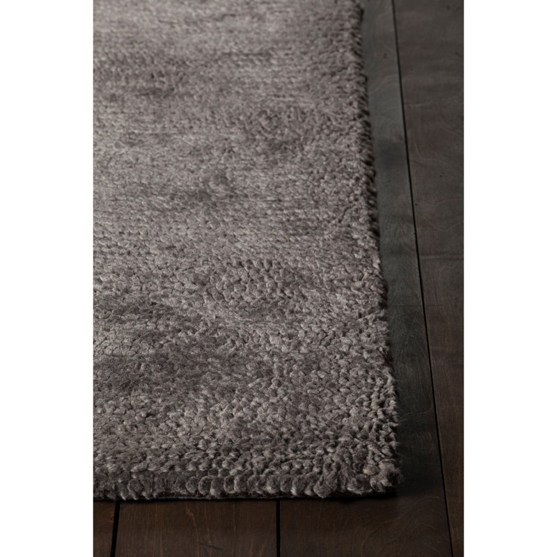Mae Wool Area Rug in Brown, 9' x 13'