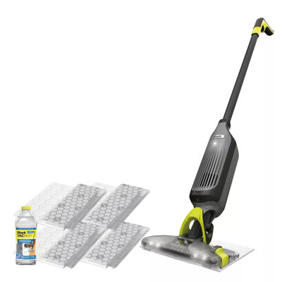 Shark Vacmop Pro Cordless Hard Floor Disposable Pad Vacuum Mop, Charcoal Gray In Yellow