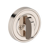 Recessed Round Deadbolt Single Cylinder Deadbolt in Matte Black