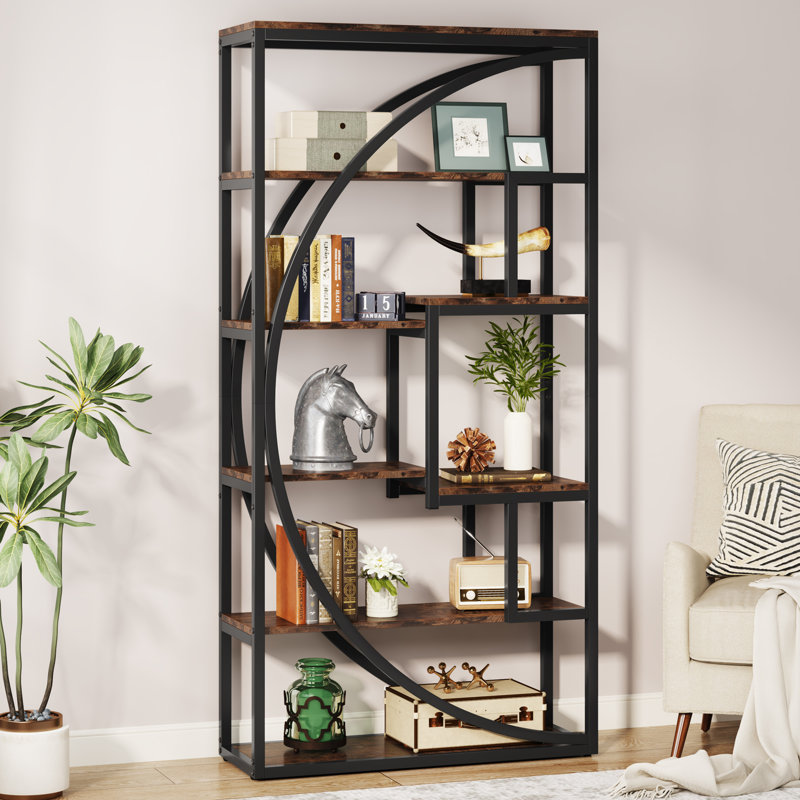 Bibliothèque Pharr H 70,5 "x l 31,5", Brun rustique