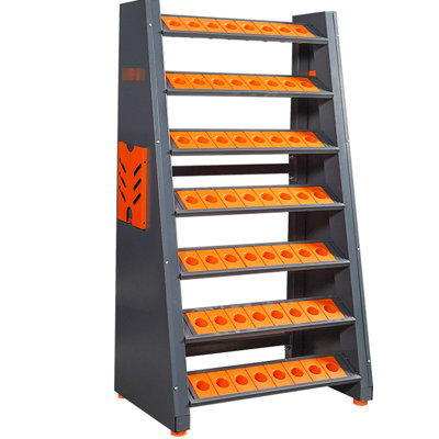Cat/Bt40 Tool Holder Cabinet, 2.0Mm Cold - Rolled Steel, Stable Design, 98 Lbs Multifunctional Rack, Slip Foot Pads, For Workshops