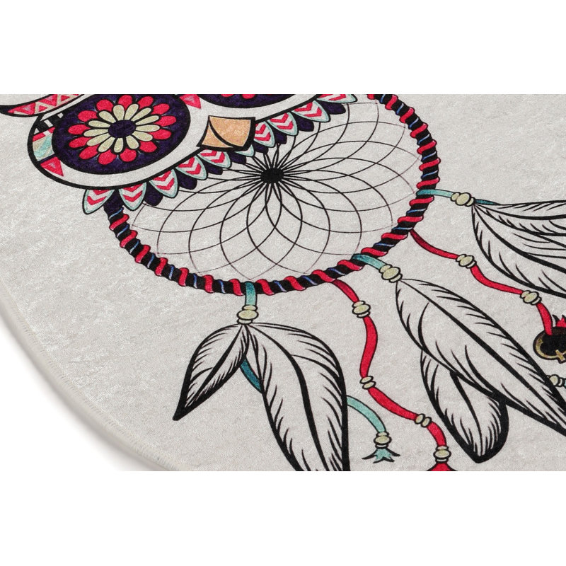 Durable Area Rug (3.3 x 5.9 ft), 100% Polyester, 0.4 in Pile Height | Antibacterial, Non-Slip Underside, Machine Washable | Perfect for Living Room, Bedroom, & High-Traffic Areas, Easy Care & Stylish Design