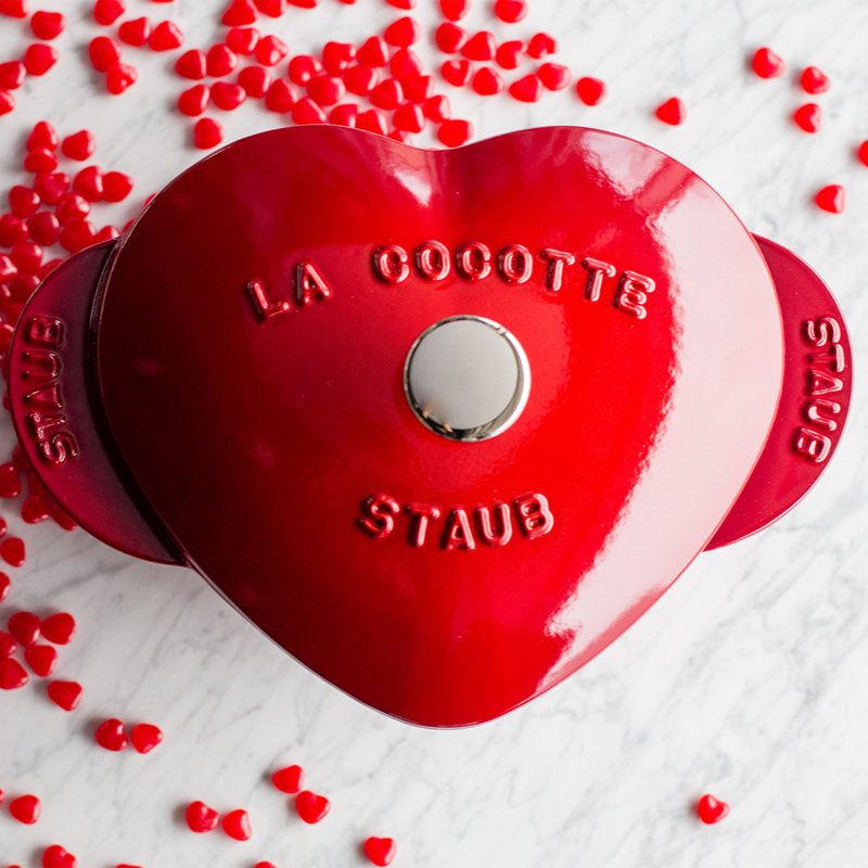 Staub Cast Iron 1.85-qt Heart Cocotte